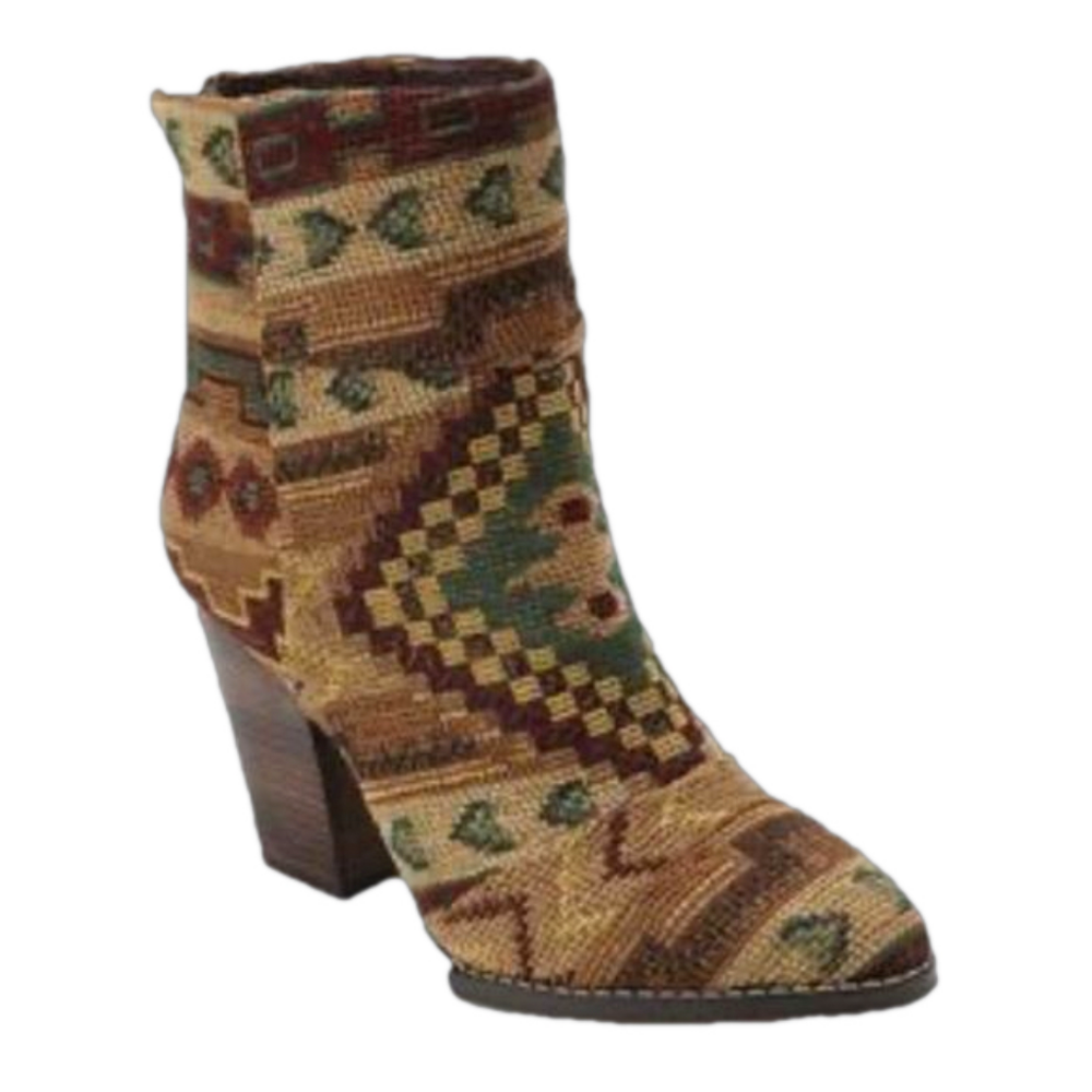 REVOLVE Kelsi Dagger Zidane Tapestry woven heeled Boots Aztec size 7.5 western